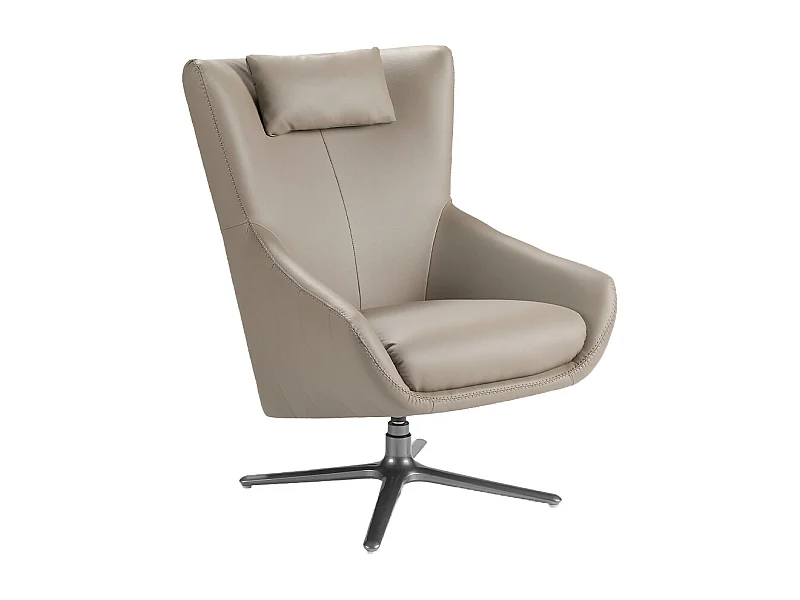 Kunstleder-Drehsessel mit Kissen  5044 ANGEL CERDA