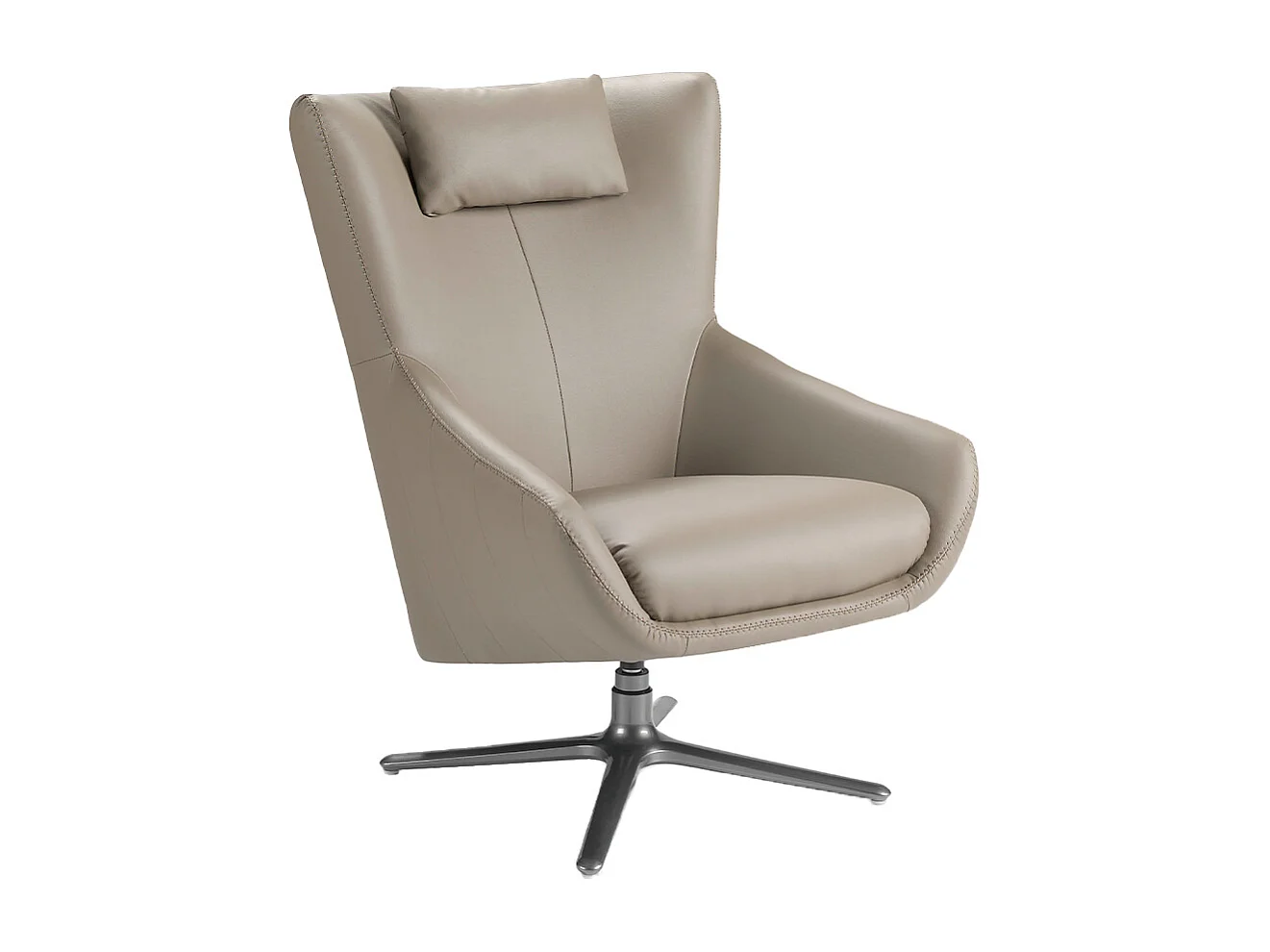 Poltrona girevole con cuscino rivestito in similpelle   5044 ANGEL CERDA