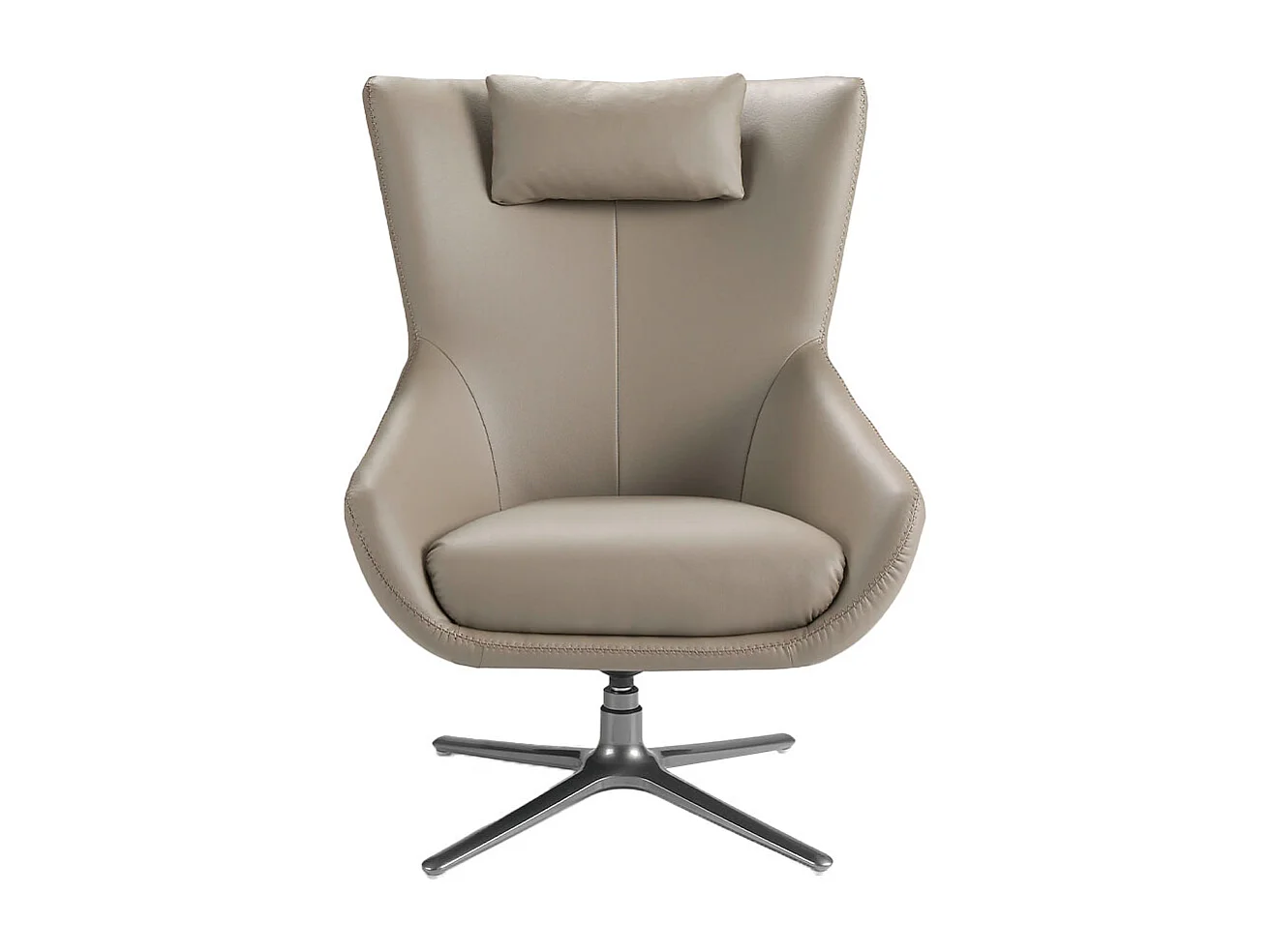 Poltrona girevole con cuscino rivestito in similpelle   5044 ANGEL CERDA