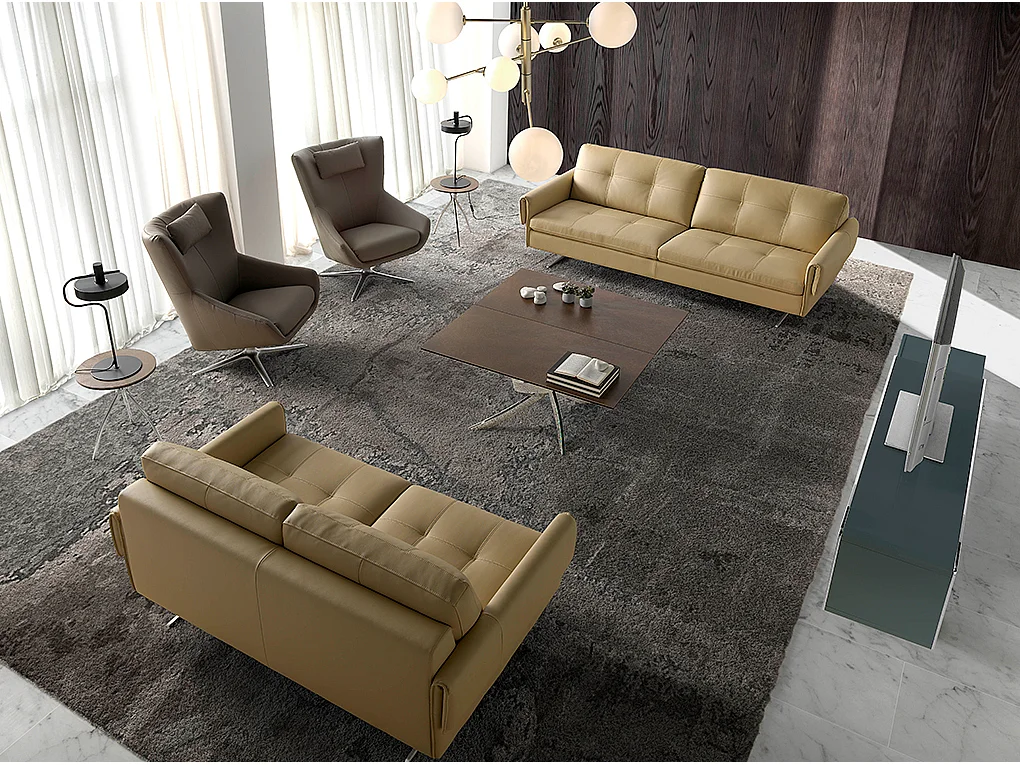 Poltrona girevole con cuscino rivestito in similpelle   5044 ANGEL CERDA