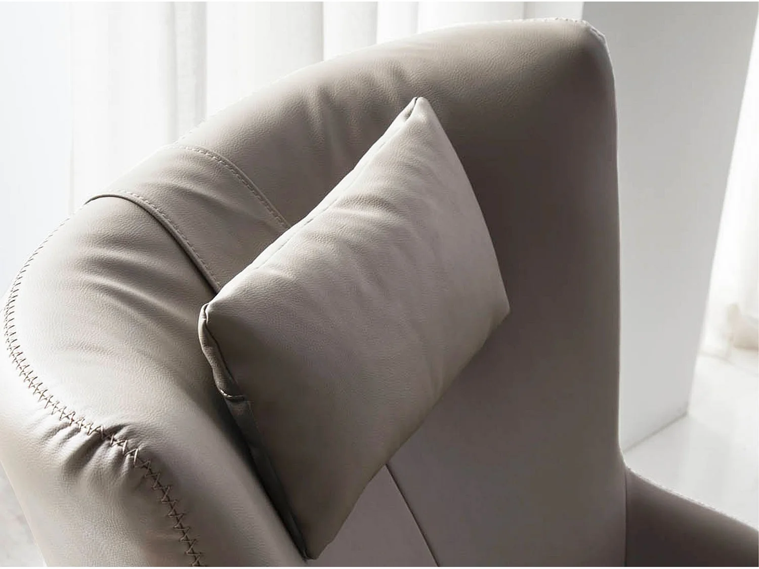 Mink eco-leren draaifauteuil 5044 ANGEL CERDA