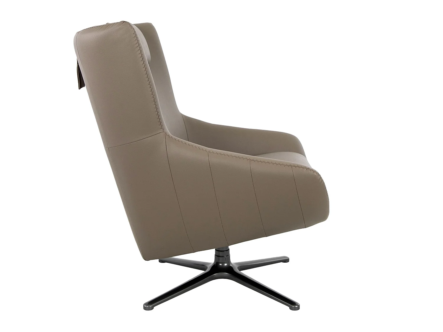Poltrona girevole in ecopelle visone 5044 ANGEL CERDA