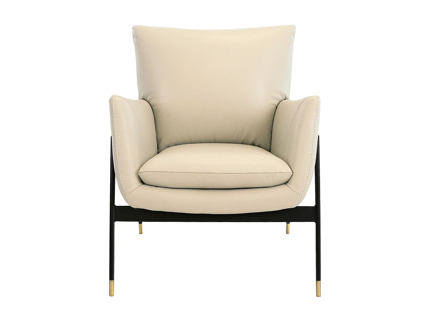 Fauteuil en cuir gris perle 5042 ANGEL CERDA