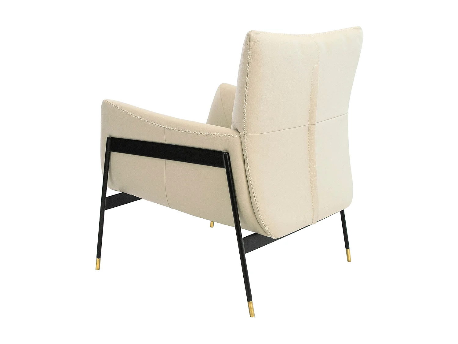 Fauteuil en cuir gris perle 5042 ANGEL CERDA