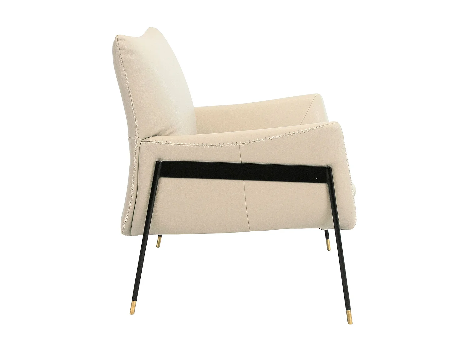 Fauteuil en cuir gris perle 5042 ANGEL CERDA