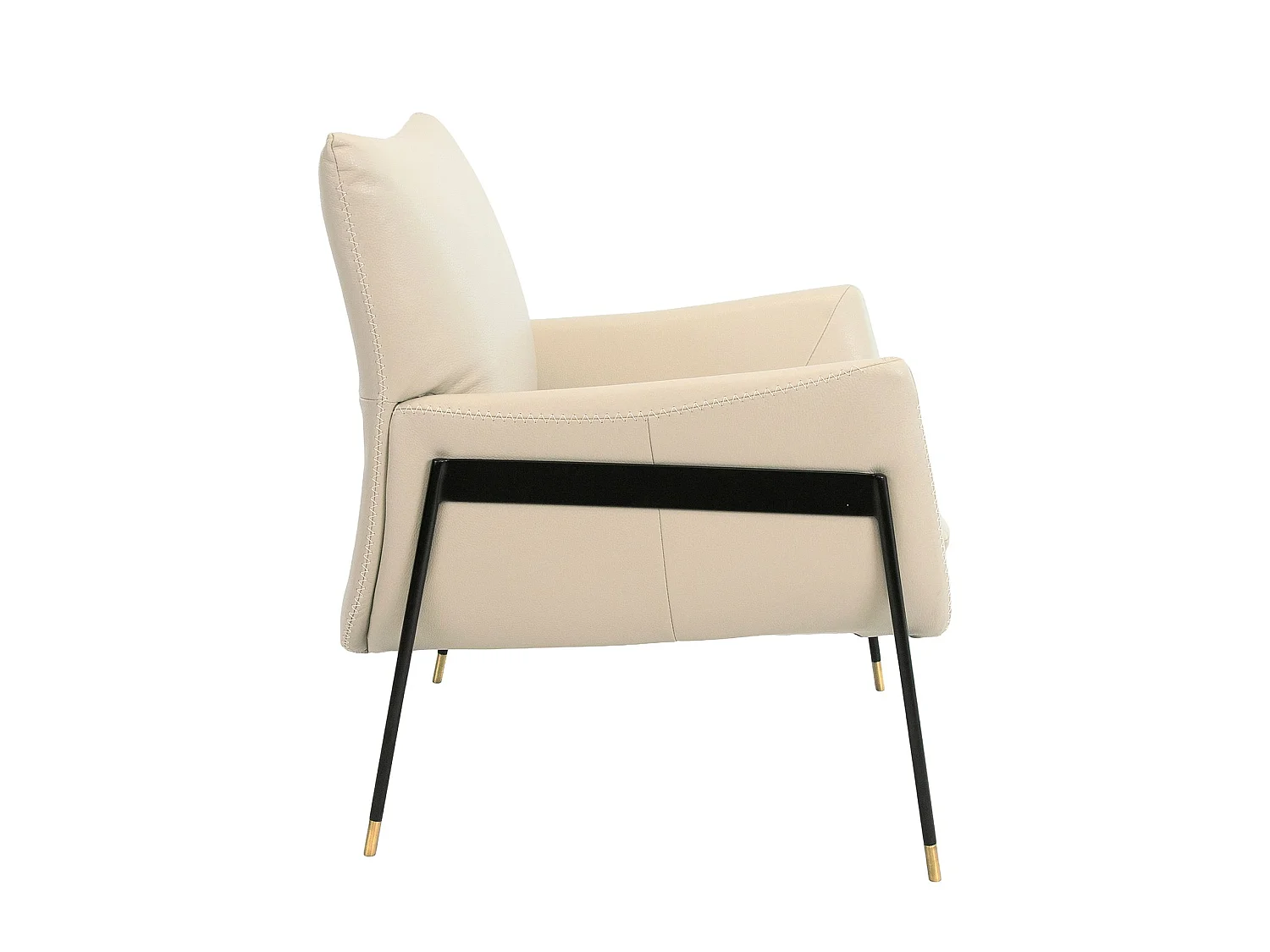 Fauteuil en cuir gris perle 5042 ANGEL CERDA