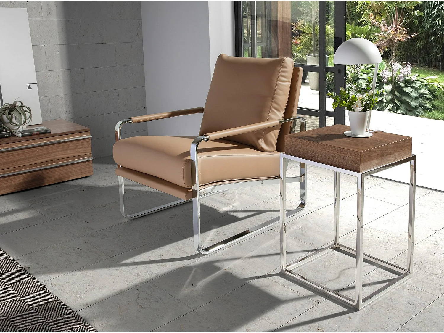 Öko-Ledersessel Nerz