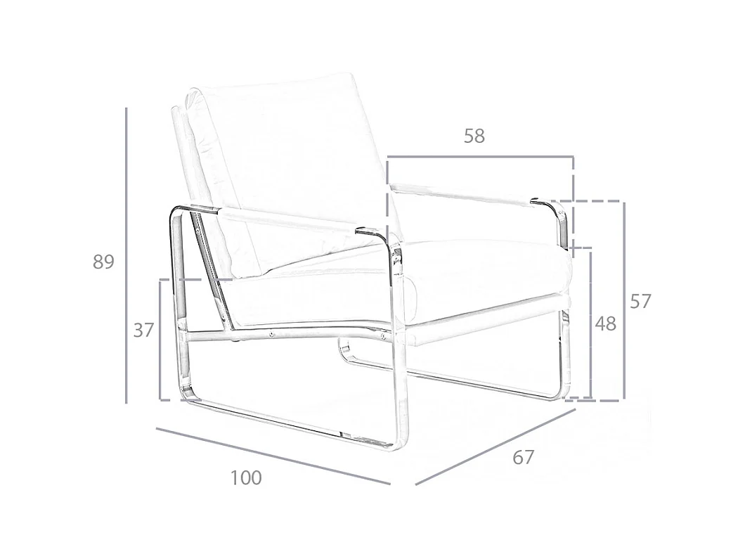 Fauteuil en similicuir taupe