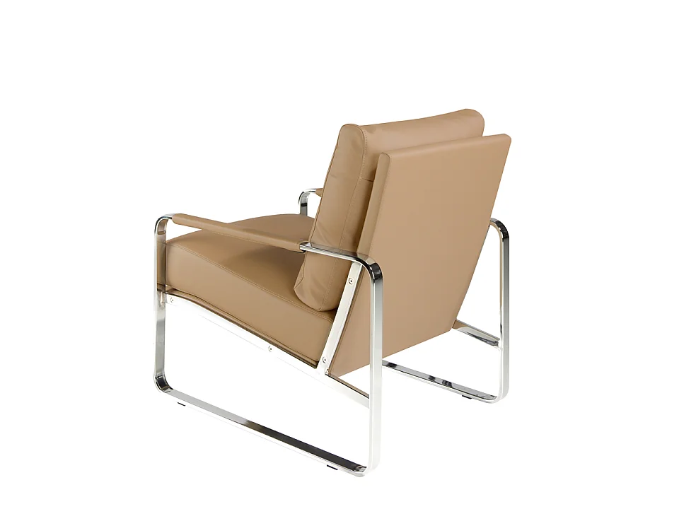 Fauteuil en similicuir taupe 5046 ANGEL CERDA