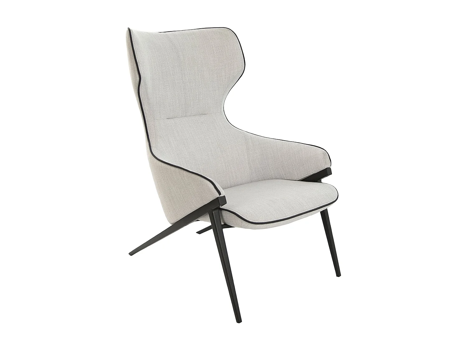 Fauteuil en tissu gris 5009 ANGEL CERDA