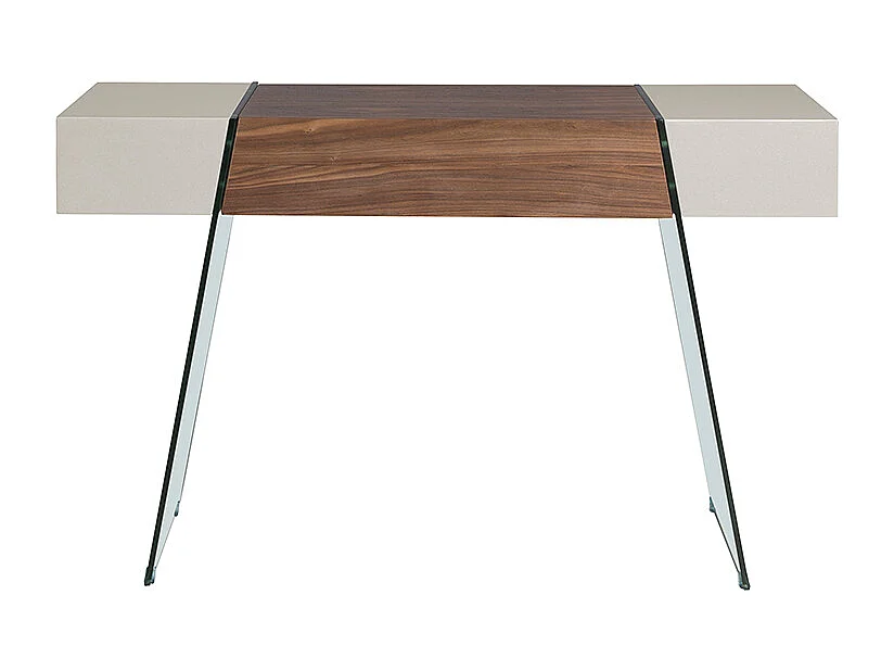 Konsolentisch Nussbaum und Glas  3029 ANGEL CERDA