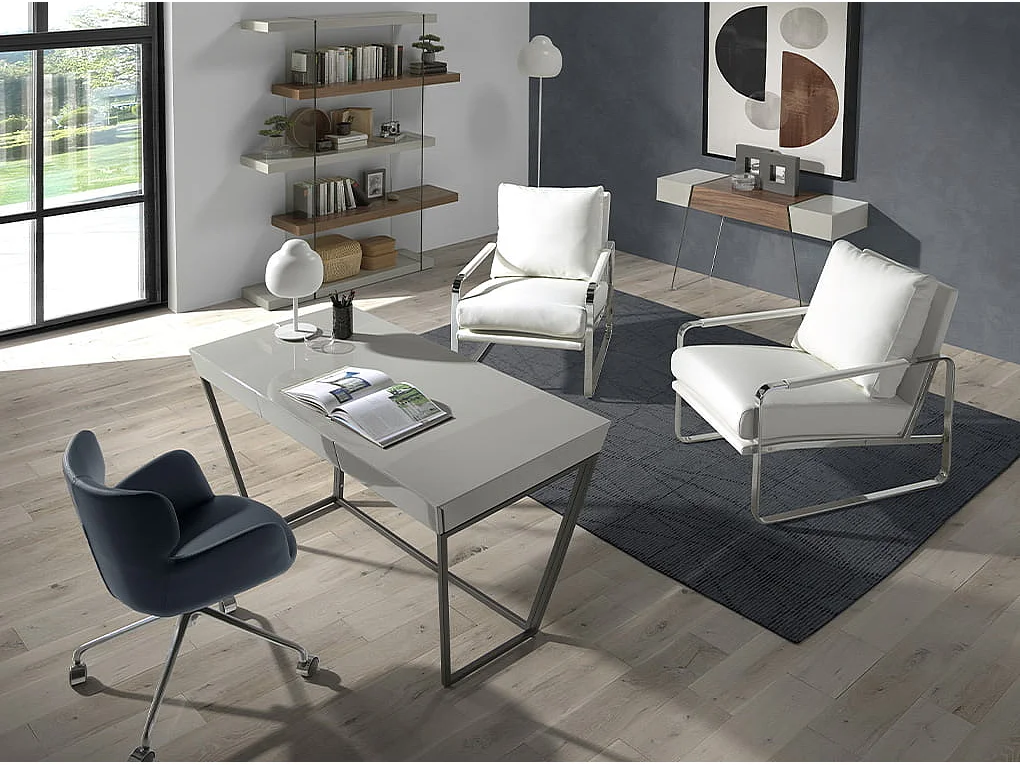 Konsolentisch Nussbaum und Glas  3029 ANGEL CERDA