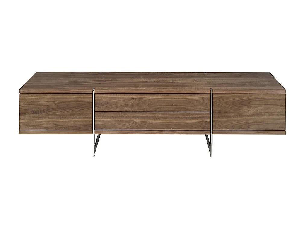 Walnoot TV-meubel met stalen poten 3045 ANGEL CERDA