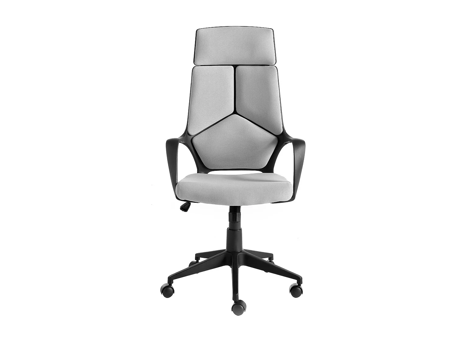 Sedia da ufficio rivestita in tessuto grigio con braccioli   4076 ANGEL CERDA