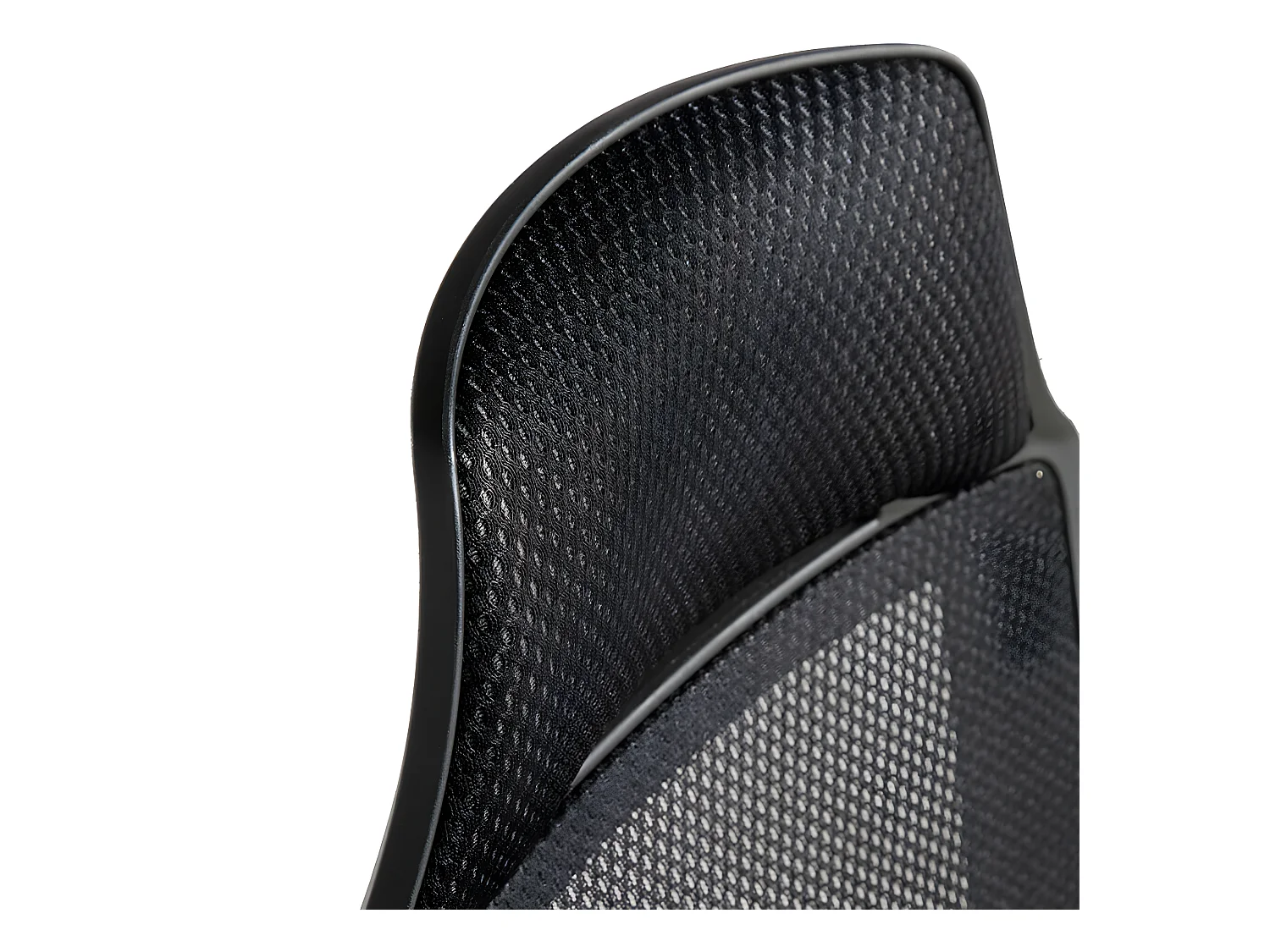 Obrotowe krzesło biurowe z czarnej tkaniny