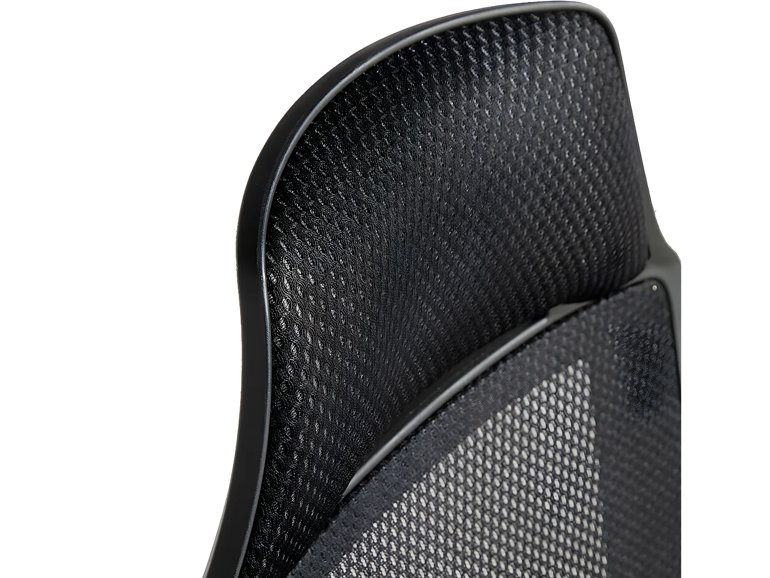 Obrotowe krzesło biurowe z czarnej tkaniny