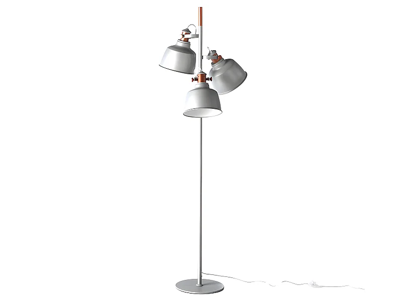 Lampadaire en acier gris et bronze 8032 ANGEL CERDA