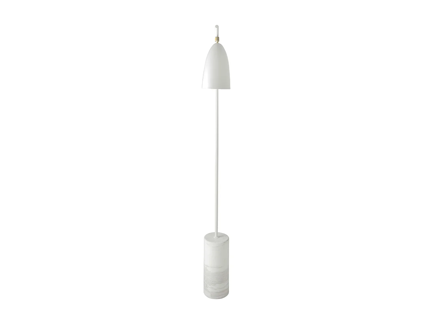 Lampadaire en marbre et acier blanc 8036 ANGEL CERDA