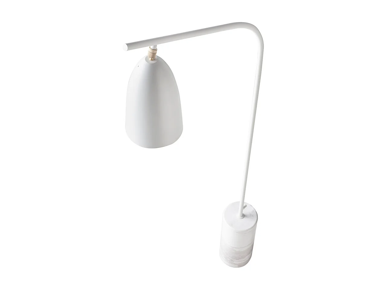 Lampadaire en marbre et acier blanc 8036 ANGEL CERDA