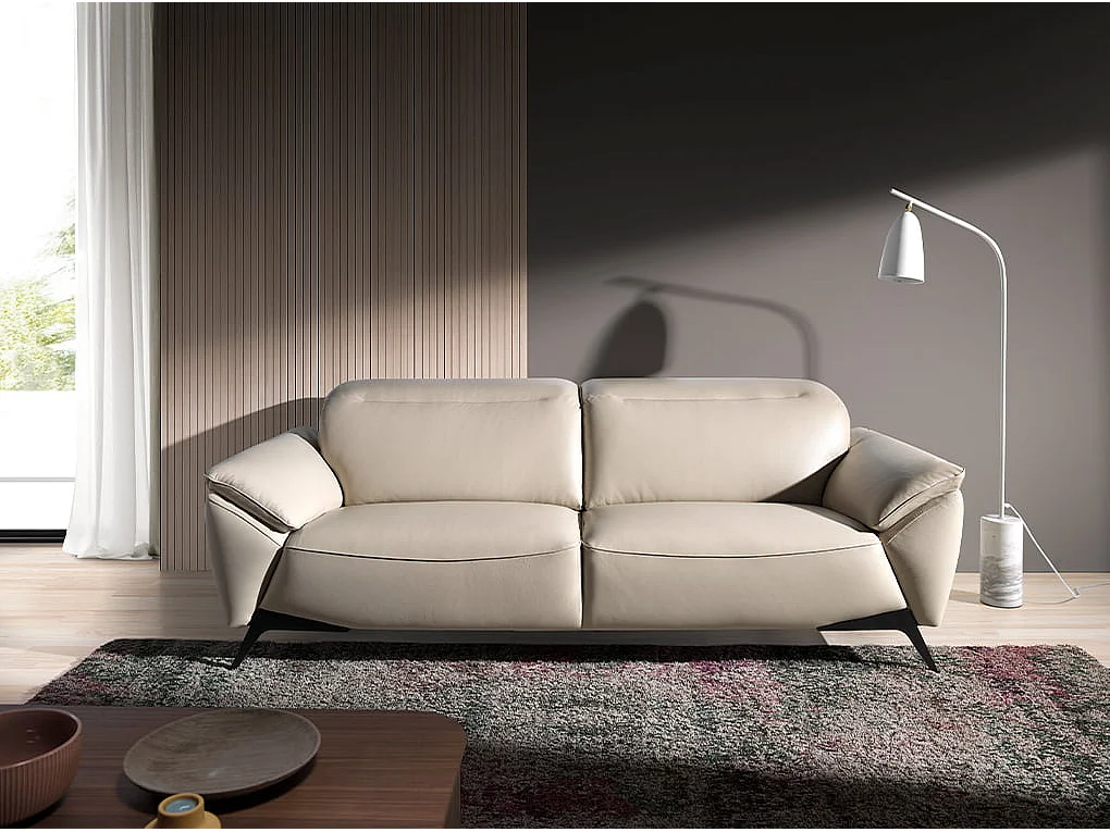 Lampadaire en marbre et acier blanc 8036 ANGEL CERDA