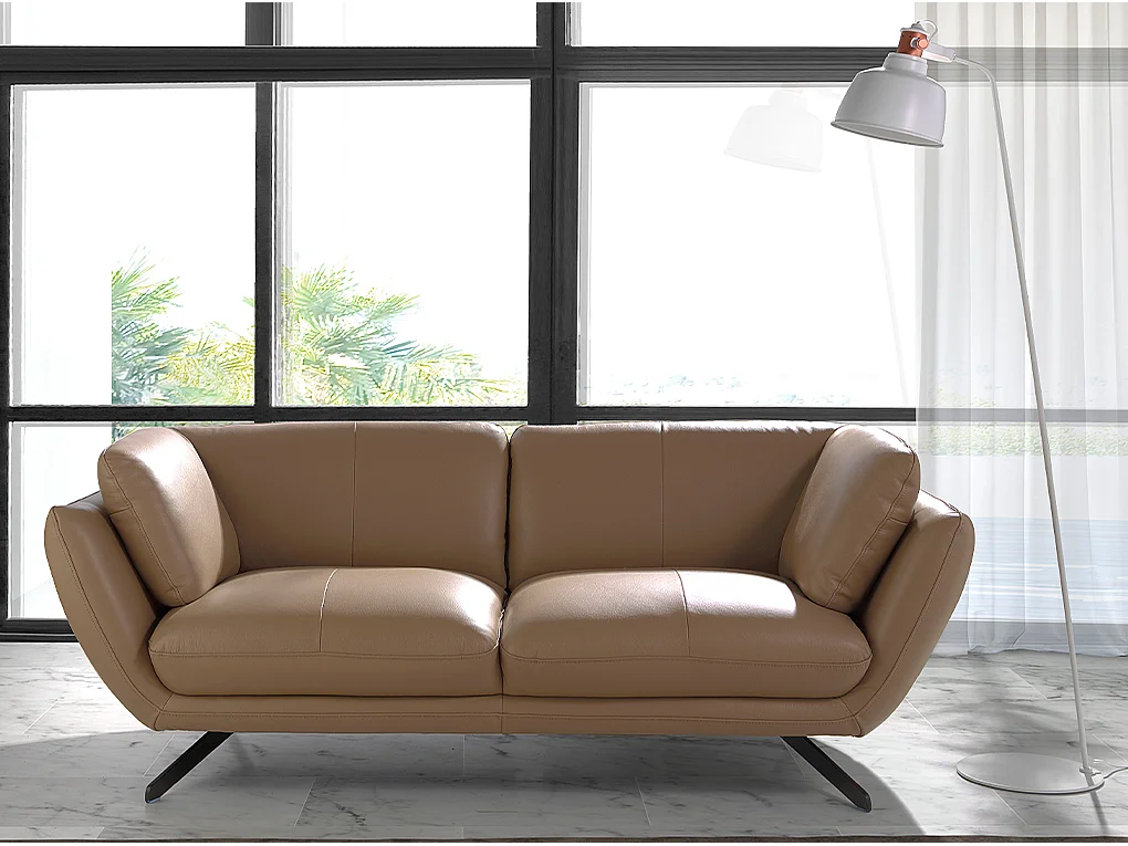 Vloerlamp wit staal en bronzen details 8031 ANGEL CERDA