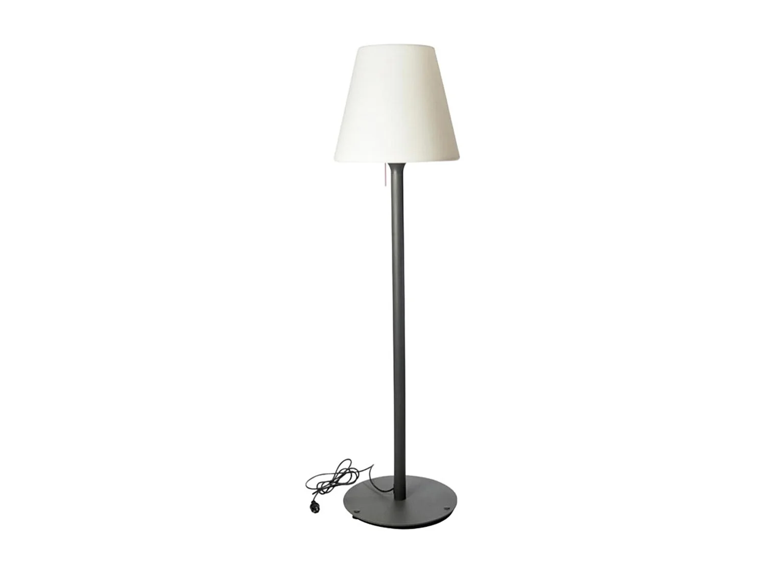 Lampadaire ext filaire STANDY Blanc Polyéthylène H180CM