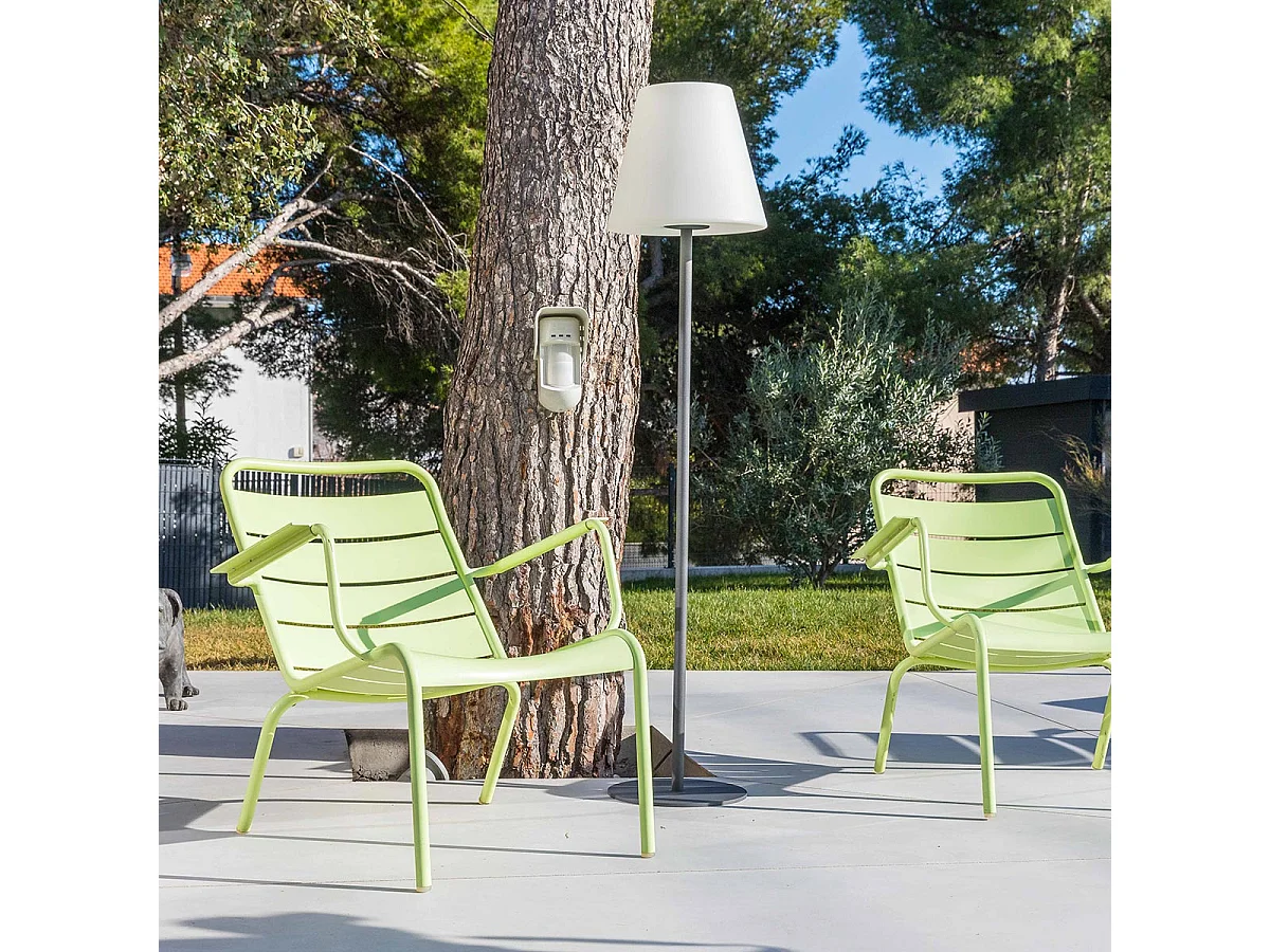 Lampadaire ext filaire STANDY Blanc Polyéthylène H150CM