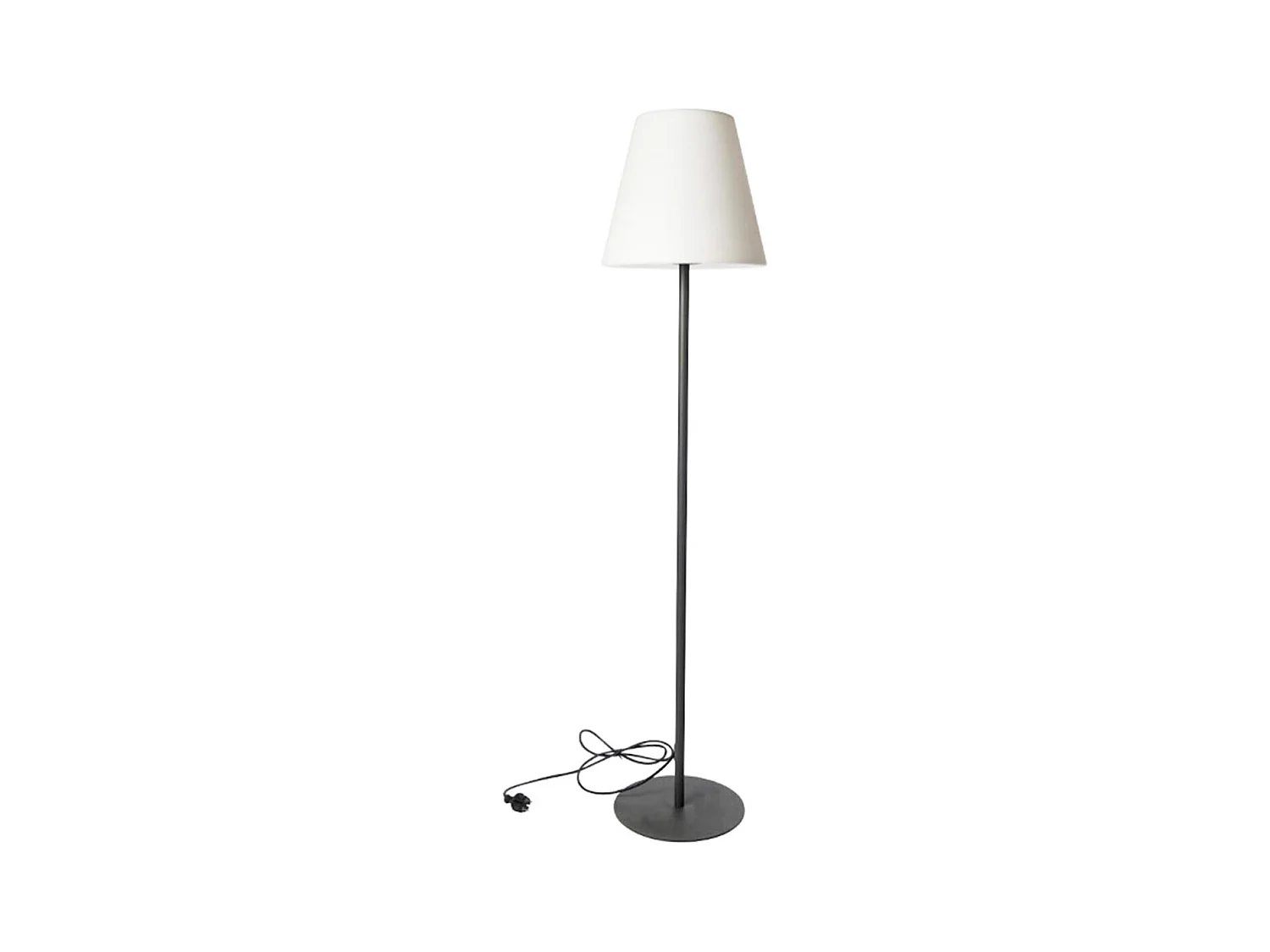Lampadaire ext filaire STANDY Blanc Polyéthylène H150CM