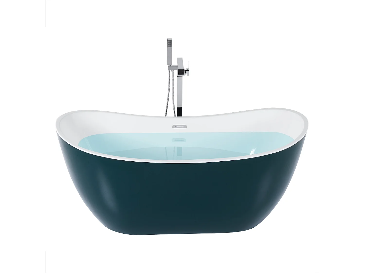 Baignoire îlot ANTIGUA 170 x 77 cm Bleu paon