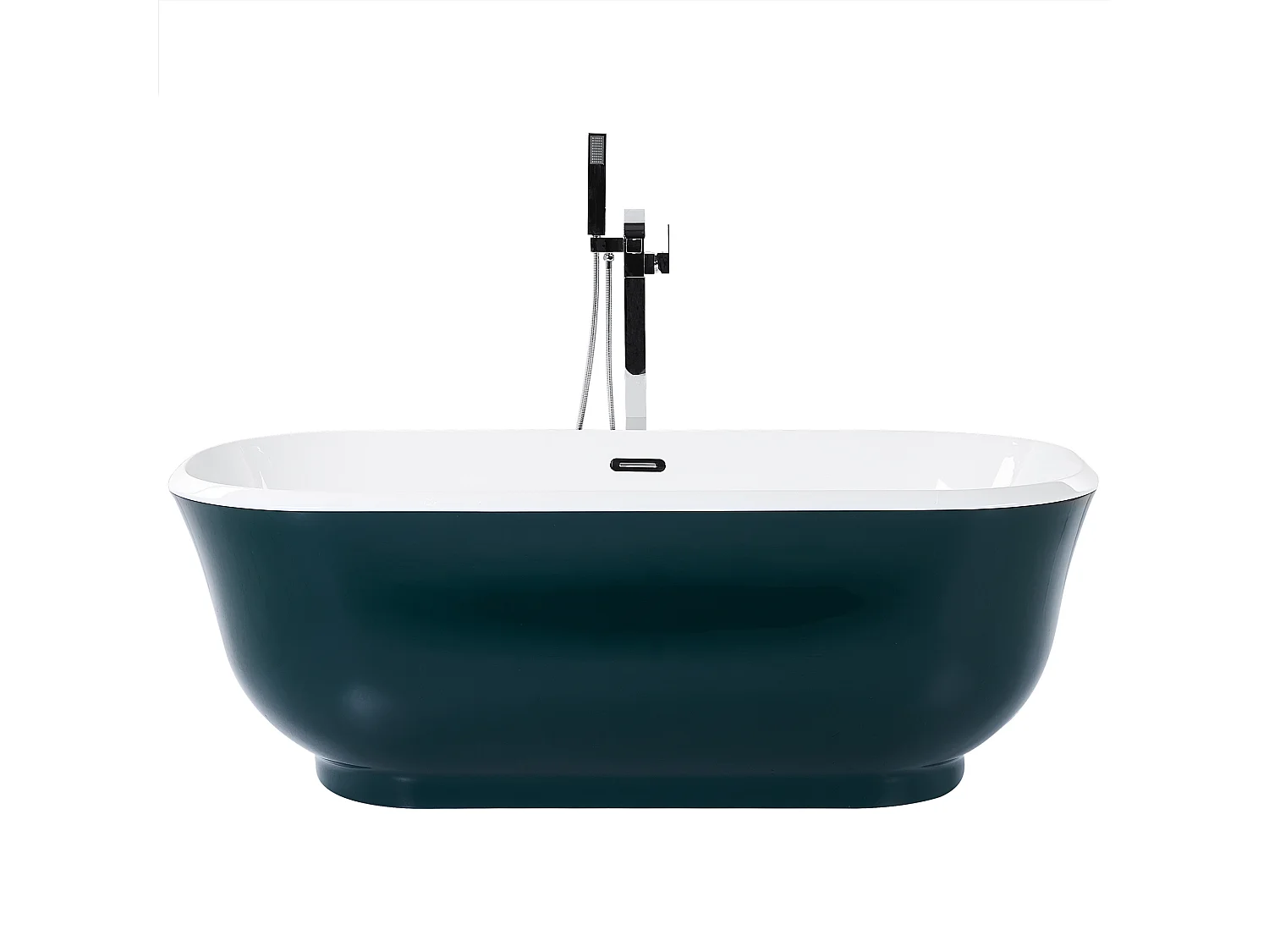 Baignoire îlot TESORO 170 x 77 cm Bleu paon
