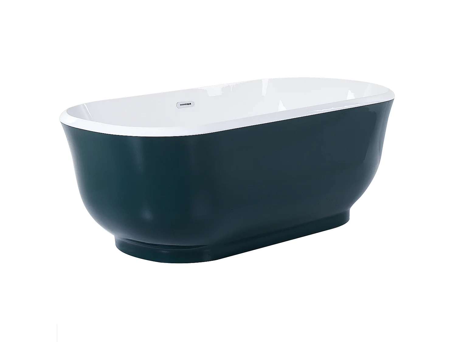 Baignoire îlot TESORO 170 x 77 cm Bleu paon