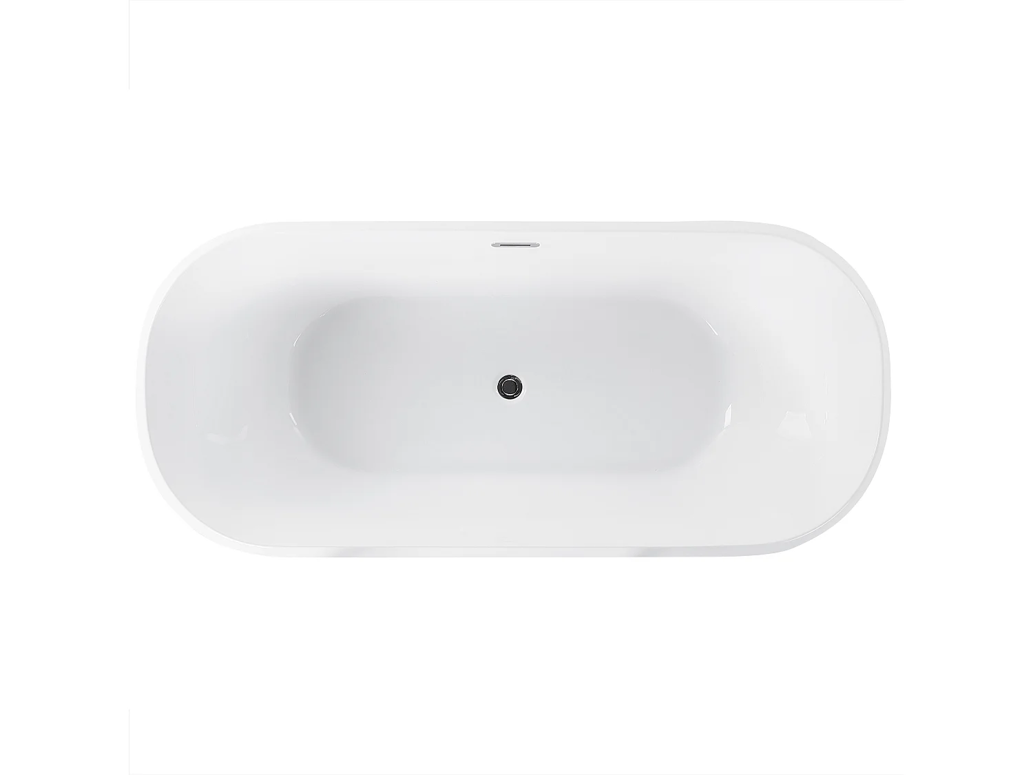 Baignoire îlot TESORO 170 x 77 cm Bleu paon