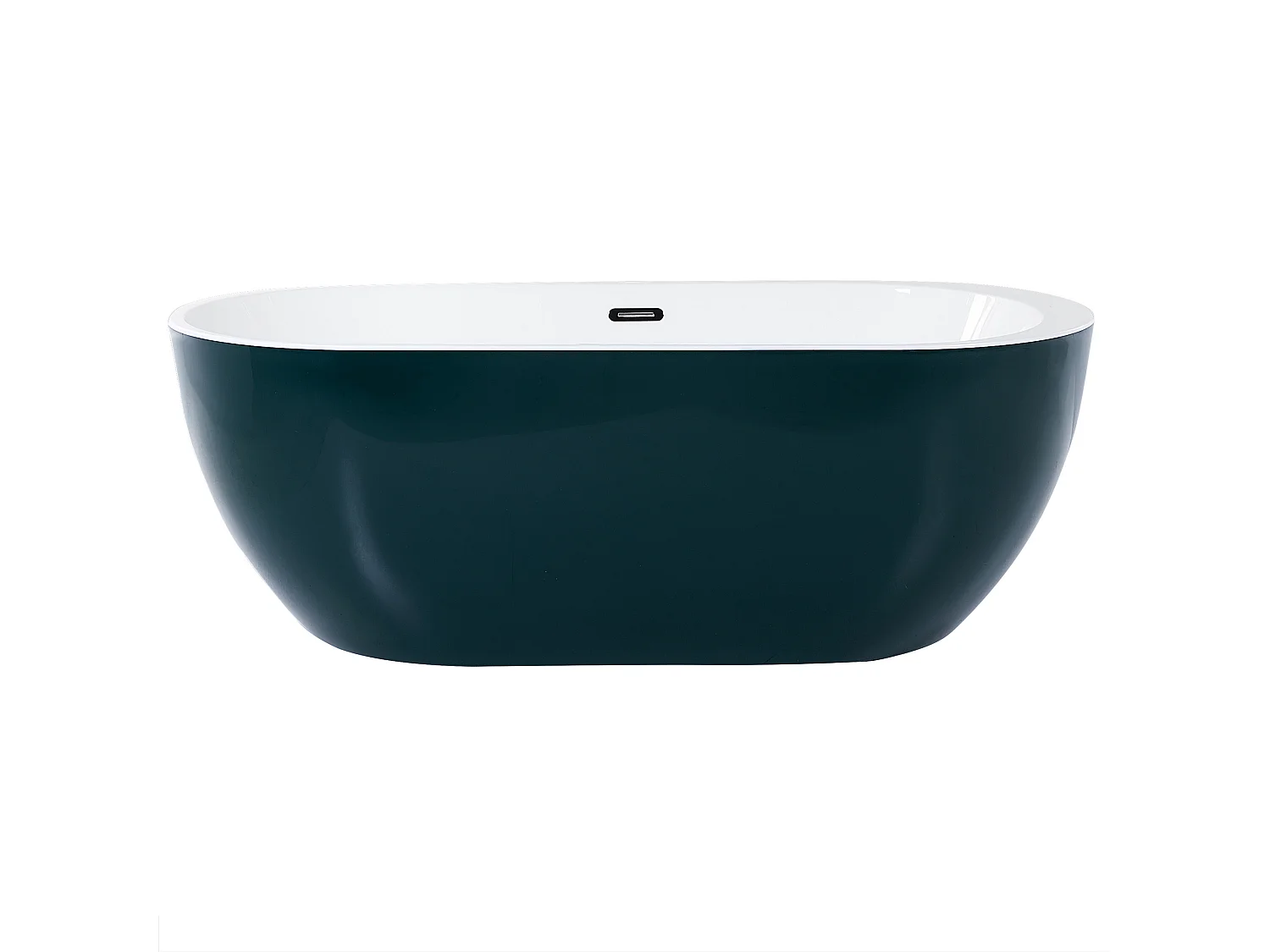 Baignoire îlot NEVIS 170 x 80 cm Bleu paon