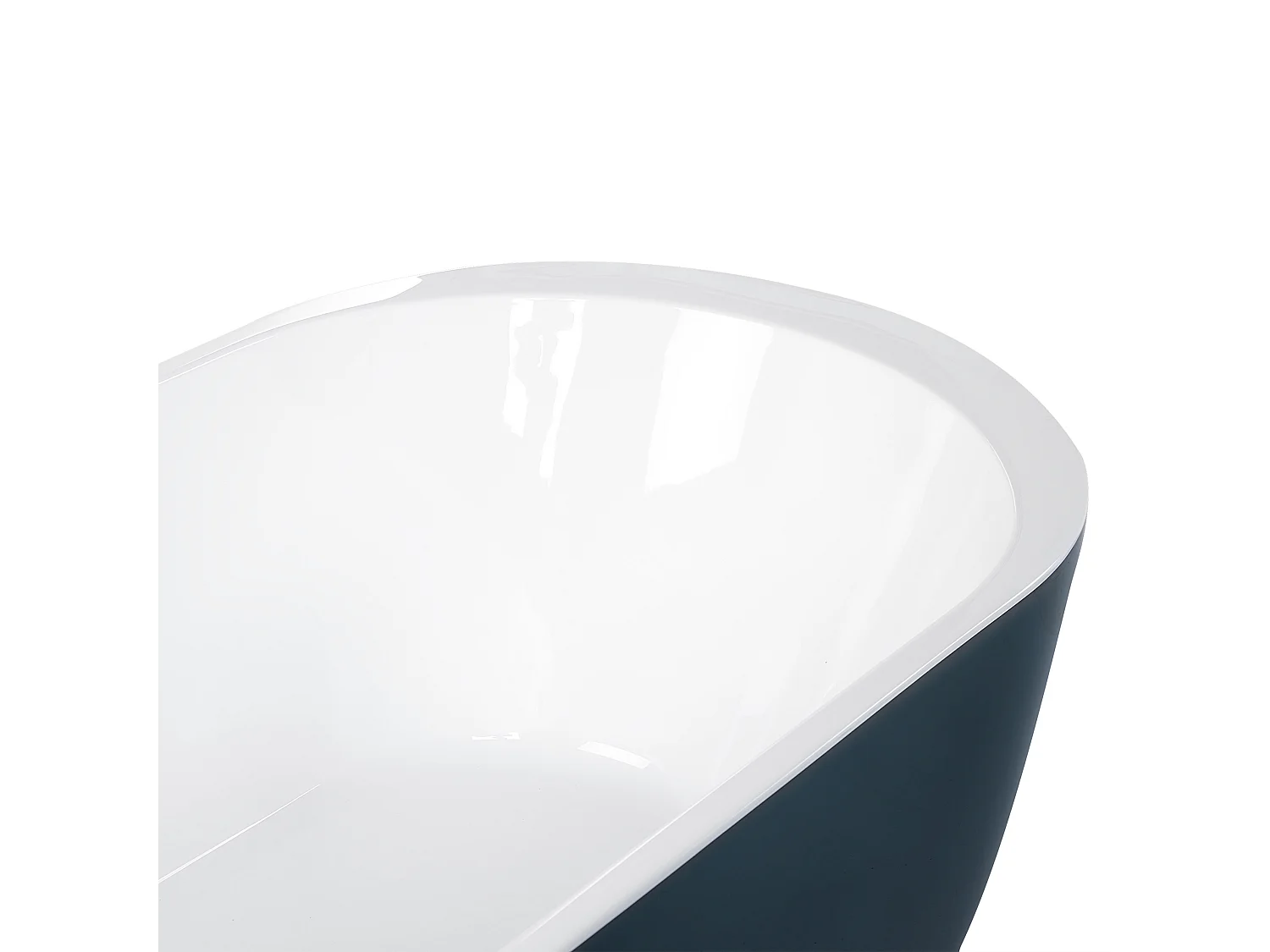 Baignoire îlot NEVIS 170 x 80 cm Bleu paon