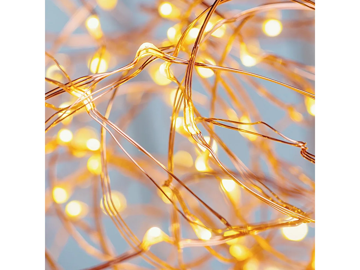 Guirlande lumineuse solaire 100 micro leds SKINNY Cuivre Cuivre 11,5M