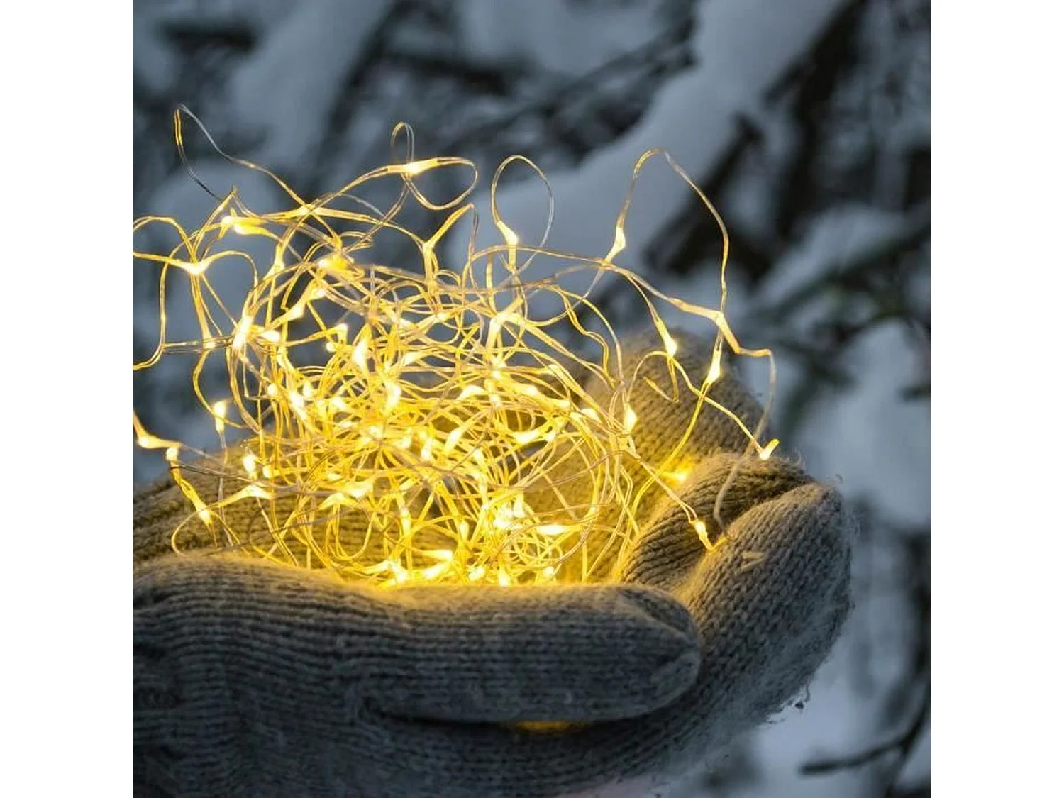 Guirlande lumineuse solaire 100 micro leds SKINNY Cuivre Cuivre 11,5M