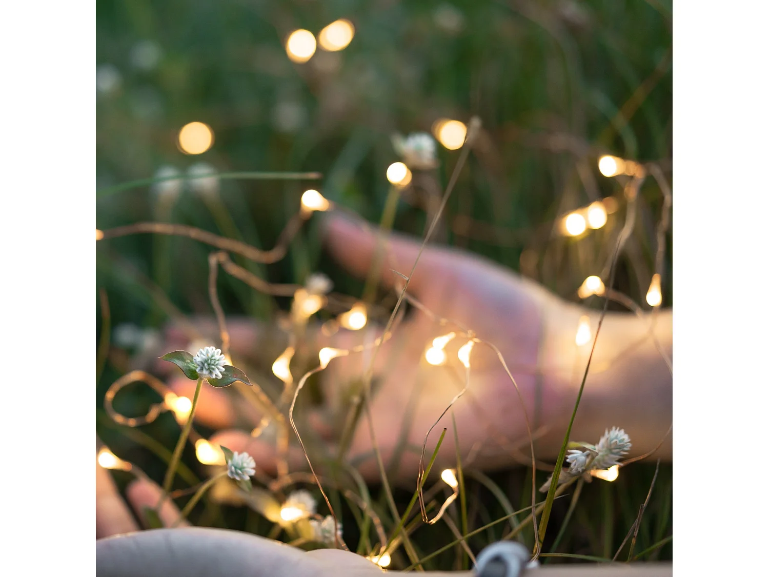 Guirlande lumineuse solaire 400 micro SKINNY Cuivre Cuivre 41,9M