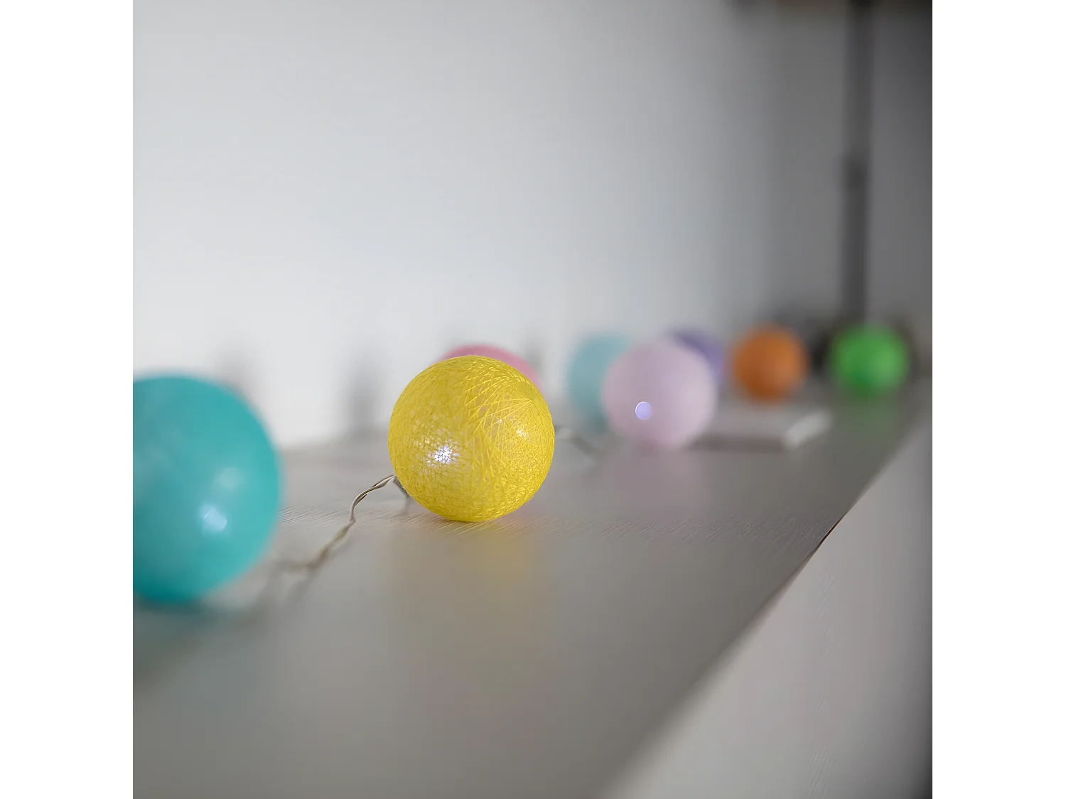 LICHTERKETTE baumwollkugel 3.8M MIMY