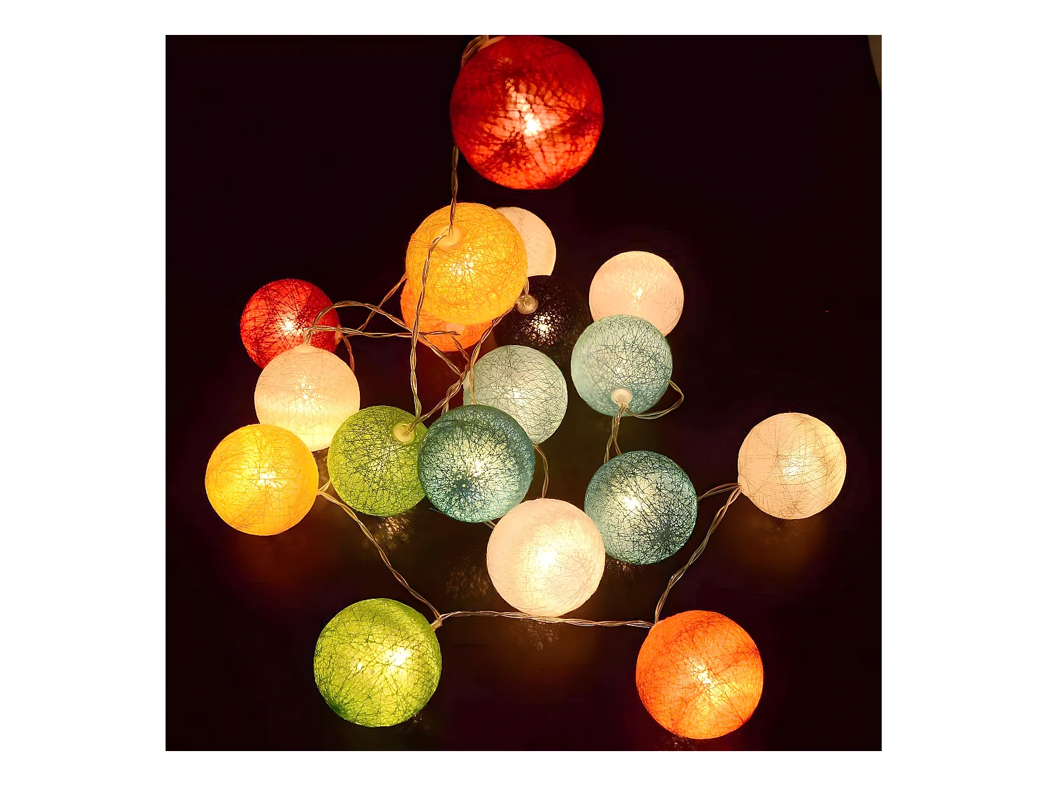 Grinalda de bola de algodão 3.8M MIMY