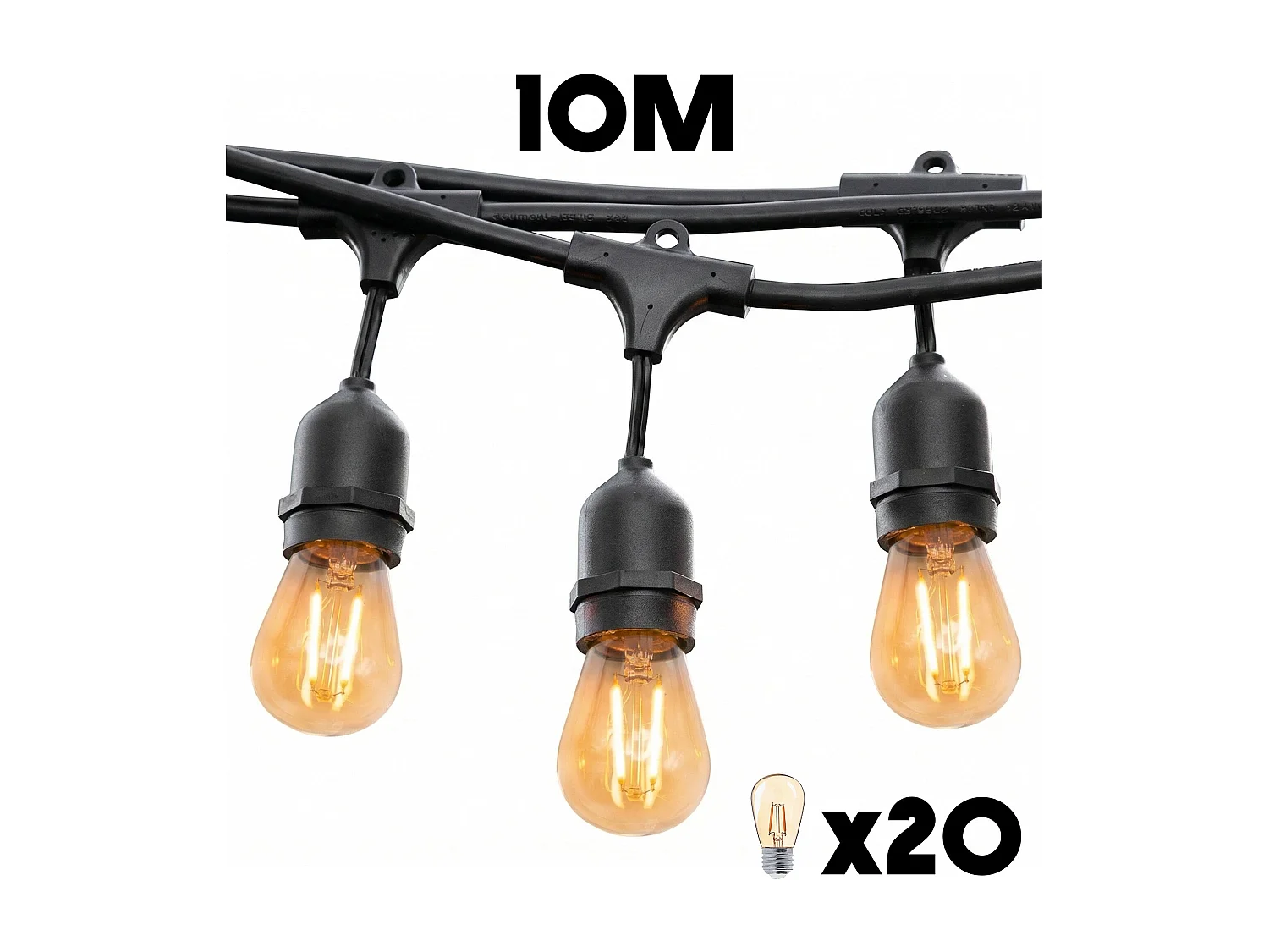 E27 lichtsnoeren 10M MAFY