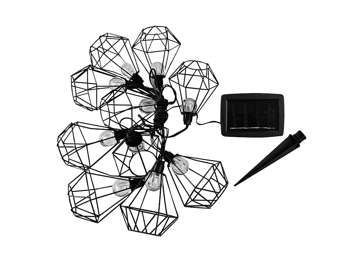 Luzes de corda solares 3.9M MILY
