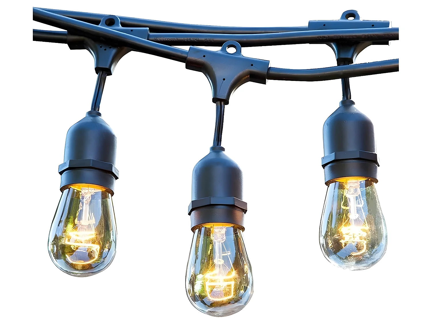 SOLAR-LICHTERKETTE mit 10 glühbirnen 6.5M MAFY