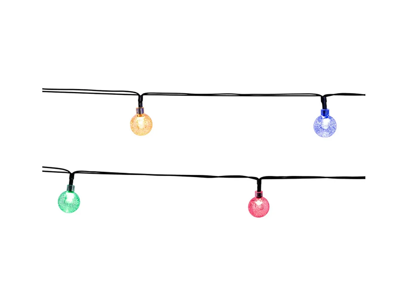 Guirlande globe multicolore FESTY Multicolore Plastique 5.8M