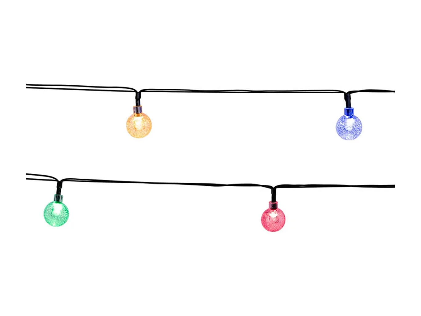 Guirlande globe multicolore FESTY Multicolore Plastique 5.8M