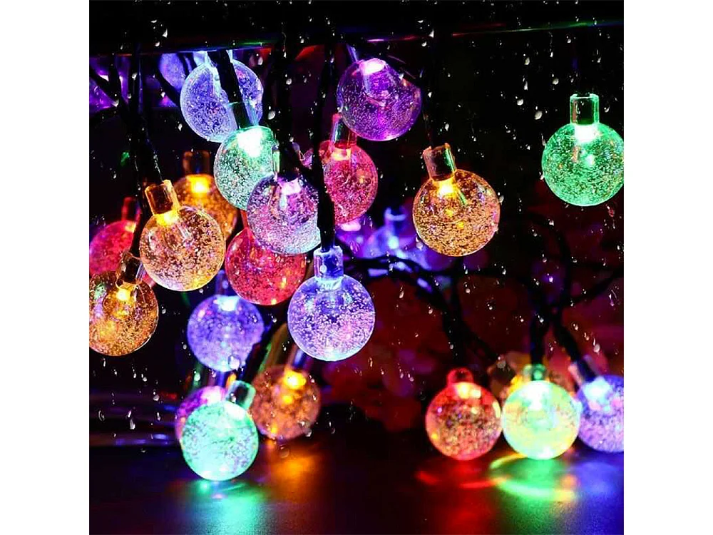 Guirlande solaire FESTY COLOR RGB 20 globes 5.8M