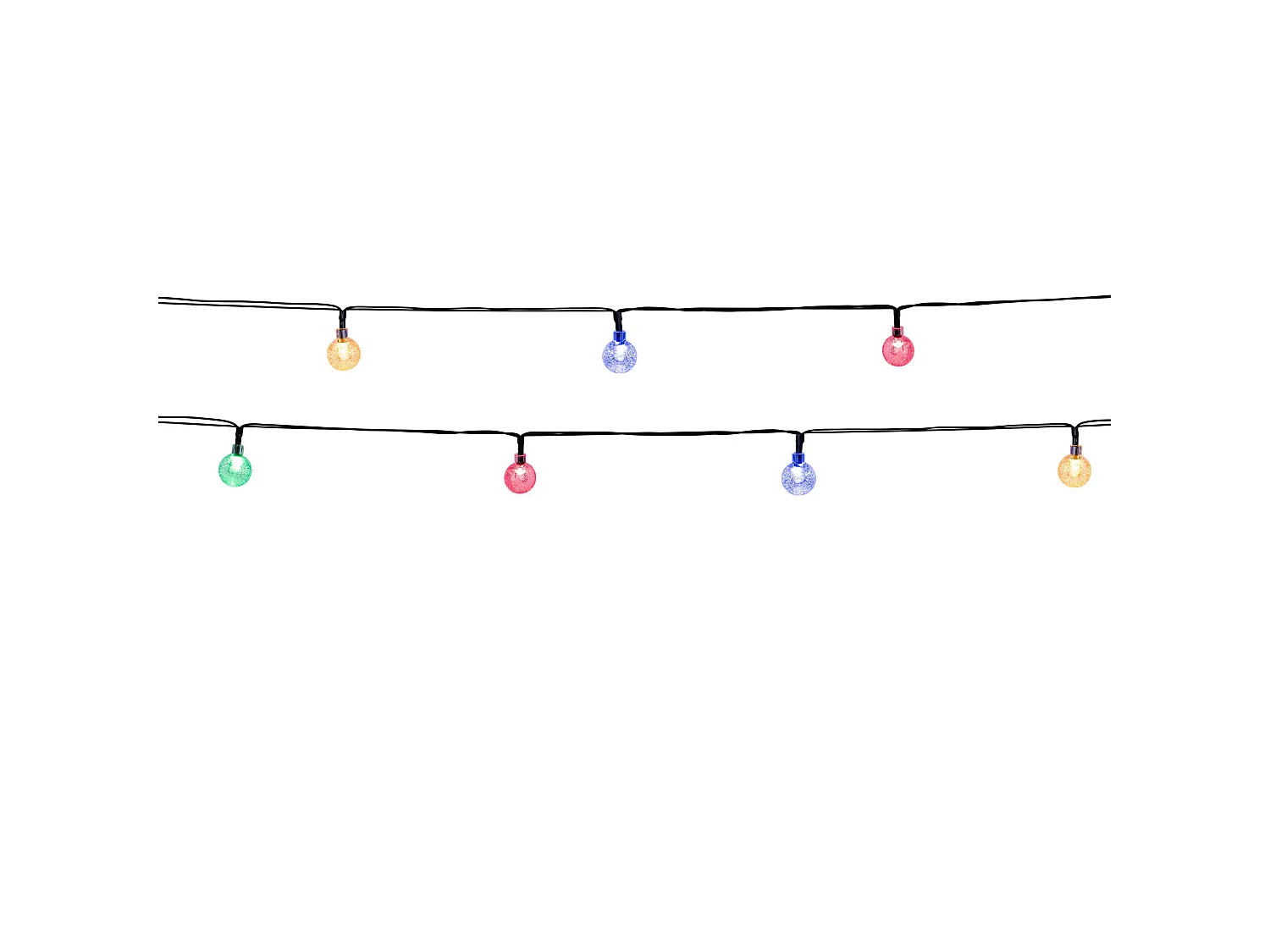 Guirlande solaire FESTY COLOR RGB 20 globes 5.8M