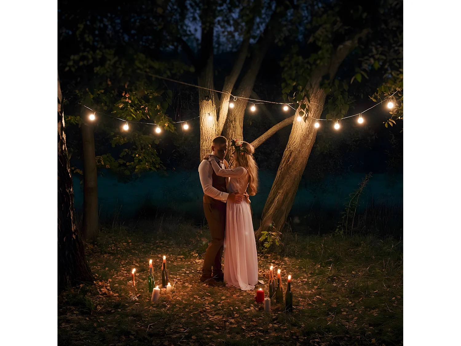 Guirlande connectable LINK ME Noir Caoutchouc 5M 10xE27