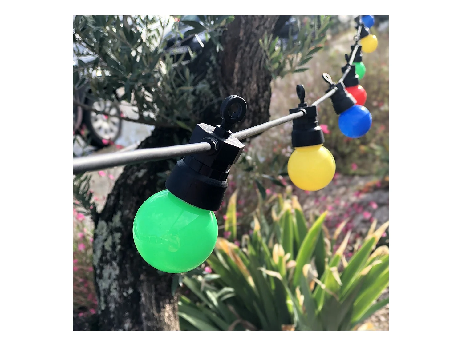 Guirlande lumineuse PARTY Multicolore Caoutchouc 8,40 m