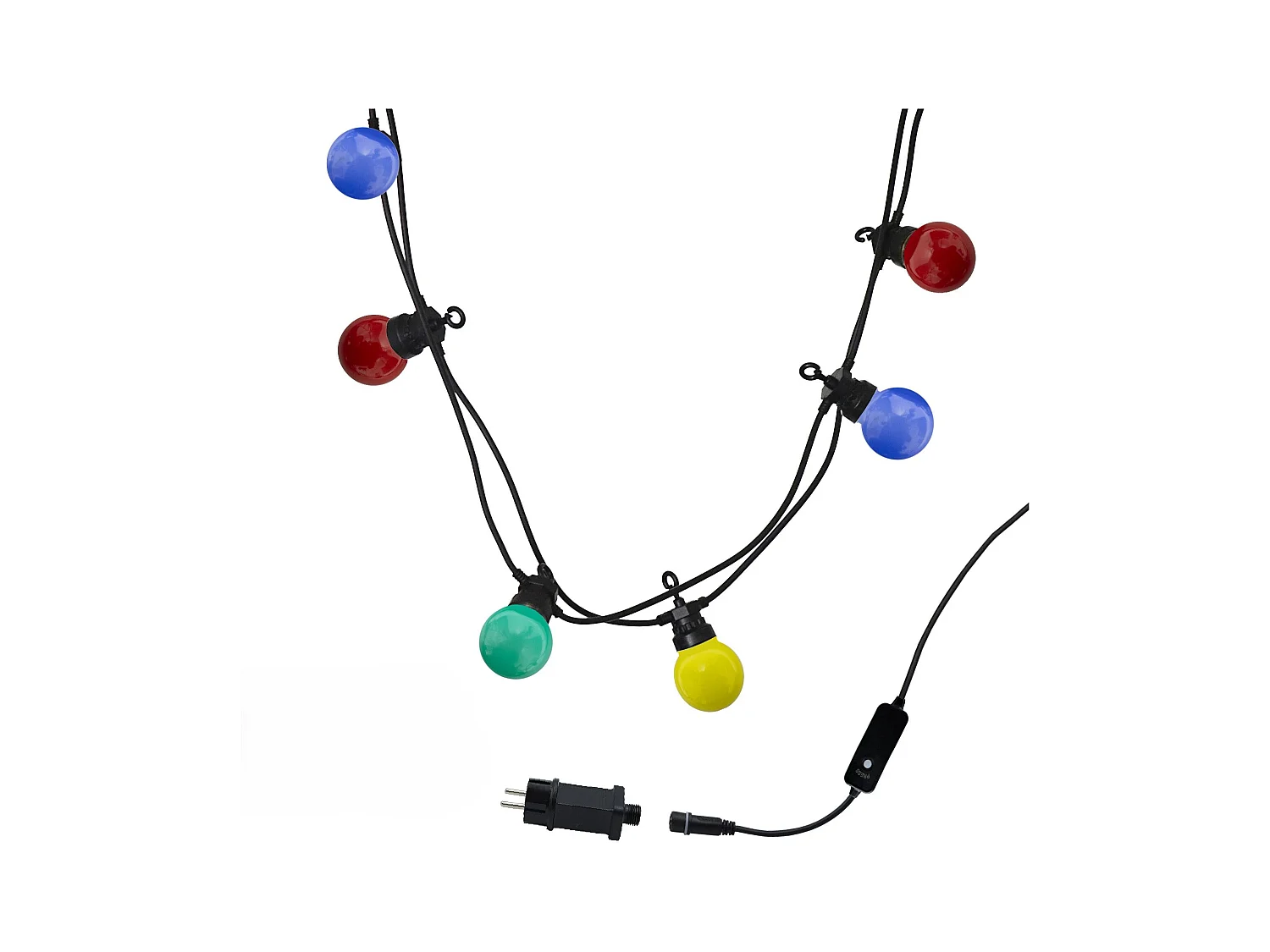 Guirlande lumineuse PARTY Multicolore Caoutchouc 8,40 m