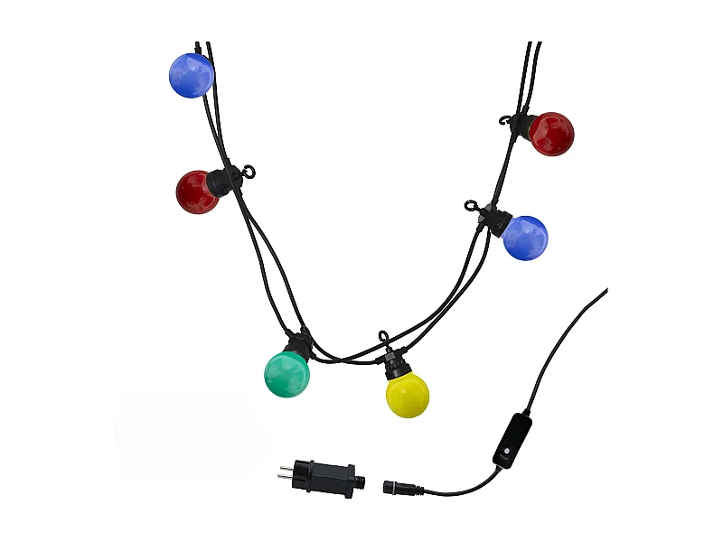 Guirlande connectable PARTY GUINGUETTE 20 globes 8.4M